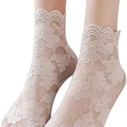 Women's Cotton Transparent Lace Socks For Spring and Summer_Pack Of 01-35