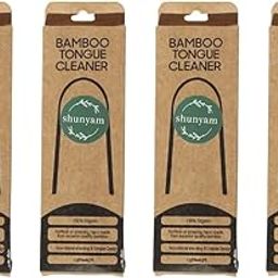 Shunyam Bamboo Tongue Cleaner Pack of 4 – Eco-Friendly, Naturally Antimicrobial, Zero Waste Packaging, Durable and Sustainable Oral Hygiene-image-93