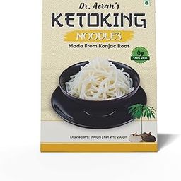 Dr. Aeran’s KetoKing Konjac/Shirataki Noodles (Pack of 1, 270gm per Pack) | Plant-Based | Low Calorie | Diabetes Friendly-image-58