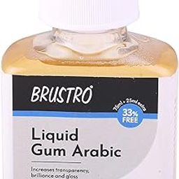 BRUSTRO Professional Liquid Gum Arabic 100ml (75ml + 25ml Free)-4
