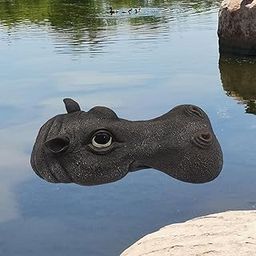 ATORSE Resin Floating HiABS o Head Decoy Yard HiABS o Pool Floater Decor Gray-image-14
