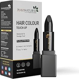7Days Natural Hair Colour Touch-Up Stick for Grey & White Hair, Waterproof & Smudge Proof, 4g, Black-62