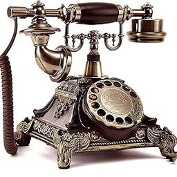 Cloyster Vintage Rotary Telephone, Retro Old Fashioned Classic Corded Phone, Decorative Antique Landline Phone for Fashion Creative Telephone Family Phone,Landline Telephone Home-22