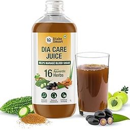 DiabeSmart Dia Care Juice 1L|Made with 16 Clinically Proven Natural Herbs| Only Diabetic Juice with Triphala & Turmeric| Karela Jamun Juice for Diabetes| Diabetic & Cholesterol Care Juice-6