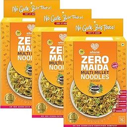 arbanox inspired from nature Desi Masala Multi Millet Noodles Nutrient-Rich Millets With A Burst Of Indian Flavors|Healthy|No Maida|No Msg|Zero Preservatives|70 Gm Combo Pack Of 3-210 Gm-image-11