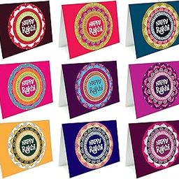 SVM CRAFT Rakhi Greeting Cards,Note Cards,Greeting Cards,Best Brother Ever Cards For Rakhi(Size 3.9 X 2.9 Inches)Greeting Card(Multi Color,Pack Of 18),Raksha Bandhan Cards,Happy Rakhi Cards-(D-2)-image-92