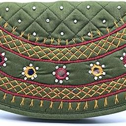 Handicrafts mini hand purse for women trendy pouch banjara original mirror work money wallet for girls-image-57
