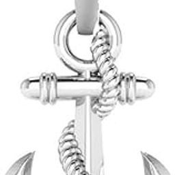 Sterling Silver (92.5% purity) Ship Anchor Pendant for Men & Women Pure Silver Stylish and fashionable ship anchor Locket for Good Health & Wealth-image-61