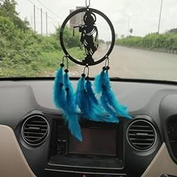 LAGADI DECOR Krishna Blue Handmade Dreamcatcher for Car, Bedroom, Wall & Outdoor Decor | Positive Energy & Protection Hanging Ornament-image-56