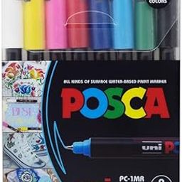 POSCA 1MR 0.7mm Markers (8 Colors- 8 Pcs)-picture-26