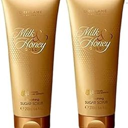 Oriflame Milk & Honey Gold Sugar Scrub, 200 ml, Pack of 2-44