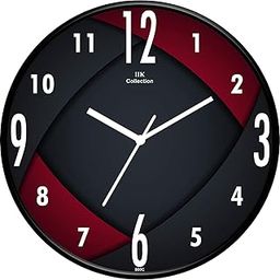 IIK COLLECTION Analogue Round Abstract Plastic Wall Clock for Home, Wall Clock for Living Room, Bed Room, Office (Multicolour, 12 X 12 inch, 30 cm x 30 cm x 6 cm)-image-80