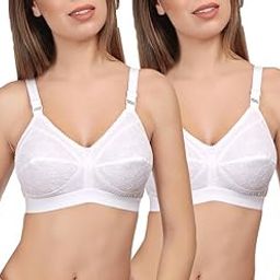 Women's Cotton Non Padded Wire Free Full Coverage Bra-picture-46