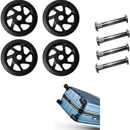 MyViradi Luggage Wheel Only for Replacement and Repair Travel Trolley Bag Vip, Safari, Skybag, Amrican Tourister Suitcases Rubber Wheels for Luggage Parts, 4 Pieces ((Black 4.5 cm Wheels))-20