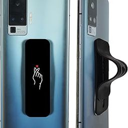 Finger Grip Selfie Holder & Mobile Stand for iPhones & Android Smartphones -Finger Love Red-image-60