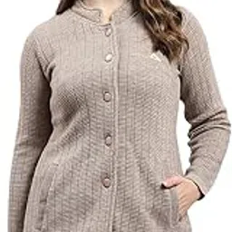 monte carlo Womens Self Design Round Neck Full Sleeve Knitted Coat (1243574KC)-picture-47