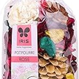 IRIS, Home Fragrance -Rose Potpourri - Floral Rose Scent - Fine-Living Fragrance -Natural Decoration - Mood Enhancer - Made in India - 140 Gram - Red-image-3