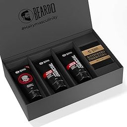 Beardo Charcoal 4-in-1 Giftset for Men | Complete Face & Body kit, pack of 4 (Facewash, Peel-off mask, Scrub, Soap) | Valentines day gift for husband | Gift for boyfriend | Gift for Men-34