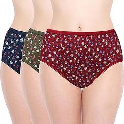 100% Cotton Printed Melody 248 Regular Panties | Soft Fabric, Seamless Design & Comfortable | Stretchy Colourful Beautiful Women's Panties | Set of 3-image-15