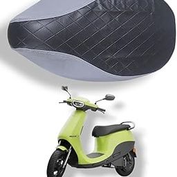 Compatible with Ola Electric S1 Gen 1 and Gen 2 Models Cushion Seat Cover PU Leather Quilted Design, Waterproof, Removable and Washable Cushion Seat Cover-78