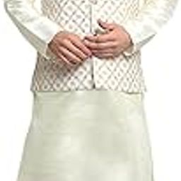 Men Ethnic Wear Silk Black Kurta Churidar With Embroided Zari Nehru Jacket Set-picture-28