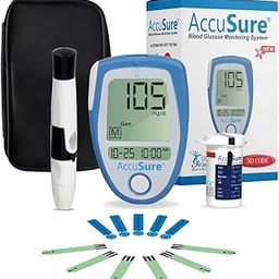 AccuSure Blood Glucose Monitoring System Test Strips, 25 Count (Multi Color)-21