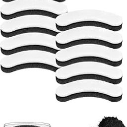 10 PCS Cat Water Fountain Filter, Pet Fountain Filters Replacement, Arc-Shaped Cat Water Fountain with Activated Carbon and Resin, Cat Fountain Water Filter for Pet Drinking (Black and White)-image-44