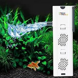 VAYINATO® Series (YJY-9100F | 8W | 500L/H | Fit for 2 Feet Tank) 3 in 1 Submersible Aquarium Internal Liquid Filter Water Pump for Fish and Turtle Tank by PezlifeworldYJY-2