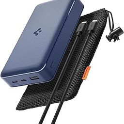 Spigen ArcPack 30000mAh Power Bank | PD 3.0 Fast Carging | 22.5W Max Output | 2 Type-C Ports, 1 USB-A Port - (ABS + PC | Navy Blue)-11