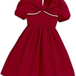 Girl's Synthetic A-Line Above The Knee Dress-image-63