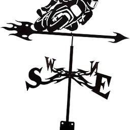 Enakshi (LABEL) Creations Weather Vane Wind Vane Wind Direction Indicator for Roof Outdoor Decor Match MotorcycleHome & Garden|Yard Garden & Outdoor Living|Garden Decor|Weathervanes-image-44