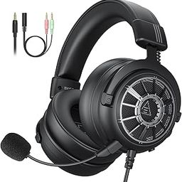 EKSA StarEngine E5000S Gaming Headset for PC, PS4, PS5, Switch, Xbox One, Xbox Series X/S-Wired Gaming Headphones with Detachable Noise Cancelling Mic, 50mm Drivers, 3.5mm Over-Ear Computer Headphones-16