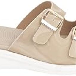 Women's Dual Buckle Slip-On Sandals | Casual & Travel-Ready Comfort Footwear-image-80