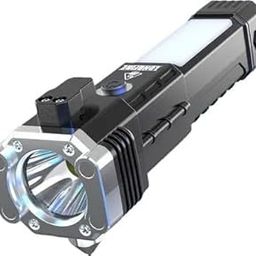 Philocaly Enterprise (Life Saving LED Torch Glass Breaker Seal Belt Cutter 3 Modes Torch (Black, 16.5 cm, Rechargeable)-49