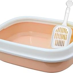 Emily Pets Cat Litter Tray Box with Free Scooper for Cat, Kitten & Bunnies (Color May Vary)-27