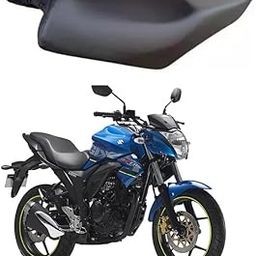 CARBOX Compatible with Suzuki Gixxer Single Bike Seat Cover Black Colour Removable & Washable PU Leather Waterproof seat Cover-26