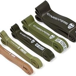 Gymreapers Pull up Resistance Bands for Weight Lifting, Pull Ups - Assistance Bands for Powerlifting, Stretching, WOD, Strength Training - for Men & Women (5 Bands - Military Set)-picture-21