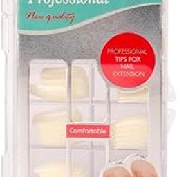 KIRA 100 Tips Nails False Acrylic Fingernails Fake Full Cover French Artificial Nails Tip with Box DIY (White) (56-13)-9