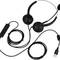 UniMarket® Call Center Headphones, Headset, Noise Cancelling Durable 360° Rotation Earmuffs Comfortable for Desktop Computer-image-4