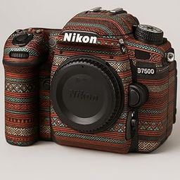 Luxury Skin HUB Premium DSLR Camera Scratchproof Protective Skin for Nikon D7500 - No Residue Removal, Bubble Free, Scratch Resistant, Stretchable, HD Quality Printed - HDCS-Nikon-D7500 (Design 08)-picture-22