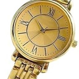 Watch Women's Analog with Roman Dial & Metal Chain Strap Wrist for Girls & Miss&Ladies Diamond Studded Roman Dial-picture-10