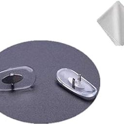 Bhavya Optic 1 Pair Replacement Clip-on Nose Pads for Aviator Clip-on Mount Type Nose Pads Eyewear Frame Sunglasses Spectacle with Cleaning Cloth-image-99