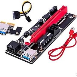 FASHIONMYDAY® PCI-E VER 009S 1x to 16x Graphic Extension USB 3.0 Adapter Red 2X | Computers/Tablets & Networking | Computer Cables & Connectors | Other Computer Cables-image-46