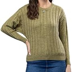 Women’s Cable Knit Woolen Pullover | Full Sleeve Round Neck Winterwear | Soft & Stylish Warm Sweater for Girls & Ladies-image-97