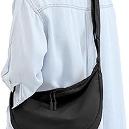 Nylon Crossbody Crescent Bag for Women Men Fashionable Shoulder Bag with Adjustable Strap for Everyday Casual Travel-image-31