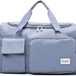 Foldable Travel Duffel Hand Bag Large Capacity Folding Travel Bag Travel Lightweight Waterproof Carry Duffel Luggage Bag Multipurpose Sport for Men and Women (Multicolor)-image-5