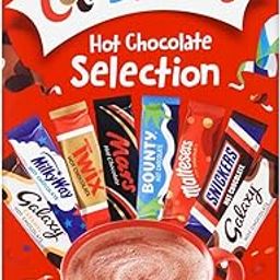 CelEBraTioNs Hot Chocolate Selection 8 x 25g. IMPORTED 200G Falvours inc. Galaxy Caramel, Galaxy, Snickers, Maltesers Mars, Twix, MilikyWay. Imported from UK/Britain/England. 8 of your favourite candy bars in Hot Chocolate flavours-31