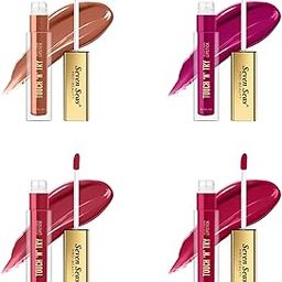 Seven Seas Touch N Try Velvet Liquid Lipstick | Matte Finish | Non Transfer and Waterproof | Liquid Lisptick for Women | Long lasting Stay up to 12 Hours (Combo-5, Pack of 4)-image-49