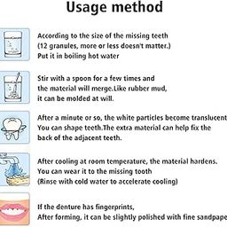 CALANDIS 1 Bottle Thermal Fitting Beads Temporary Teeth Repair Thermal Beads 20ml | Denture Care | Oral Care-15