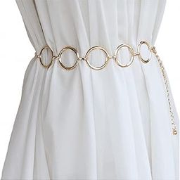 Metal Waist Chain Belts Adjustable Fashion Waistband for Women Ladies Dresses-image-66